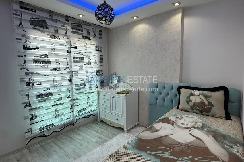 Purchase Stylish penthouse with furniture and a glazed balcony in Teje district, Mersin 11 