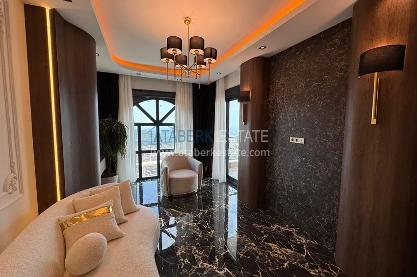 Purchase Real estate for citizenship! Detached luxury villa with stunning views in Kargicak 13