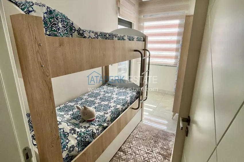 Purchase  Turnkey three-room apartment in the center of Alanya, just 5 minutes from Cleopatra Beach 12 
