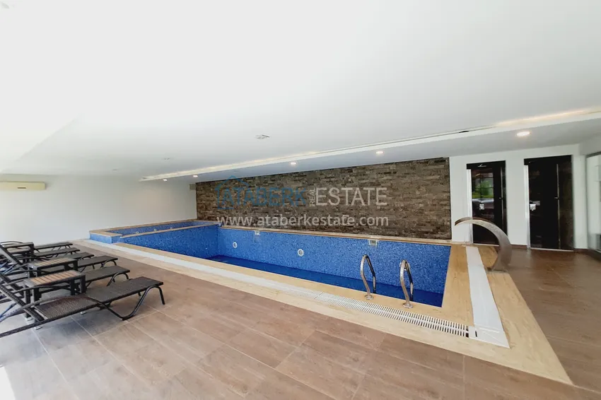 Property for a residence permit - Duplex penthouse with furniture in Alanya, Oba district 13 