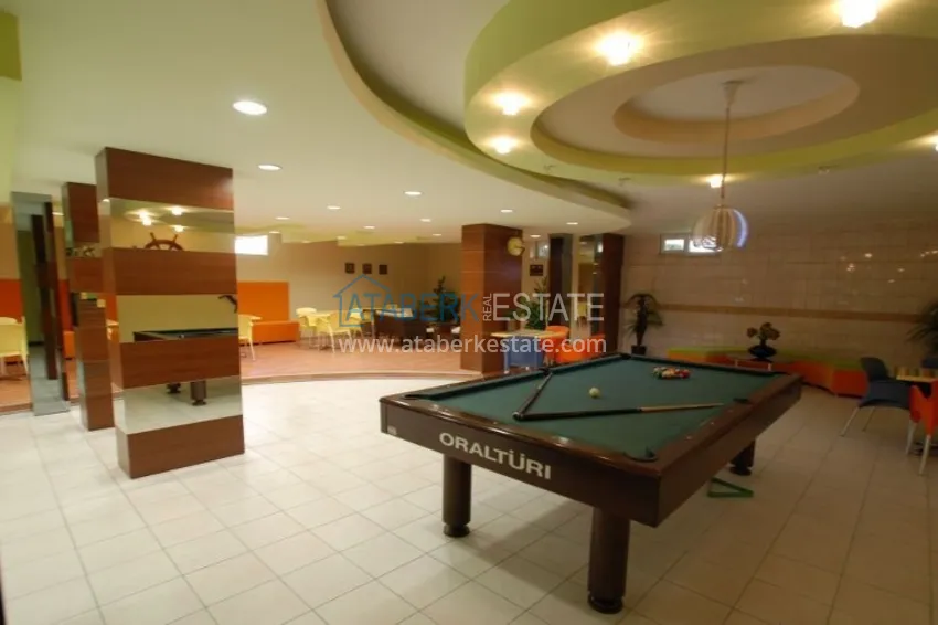 2+1 apartment with furniture and a glazed balcony just 300 meters from the sea, Oba district - Alanya 13 