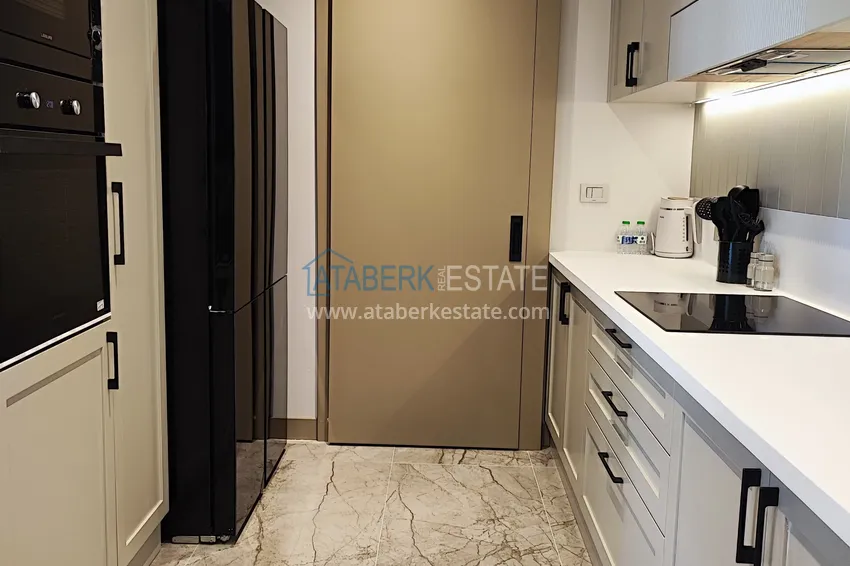 Purchase  Two-bedroom apartment with furniture and panoramic sea views in a premium complex — Antalya, Kepez 15 