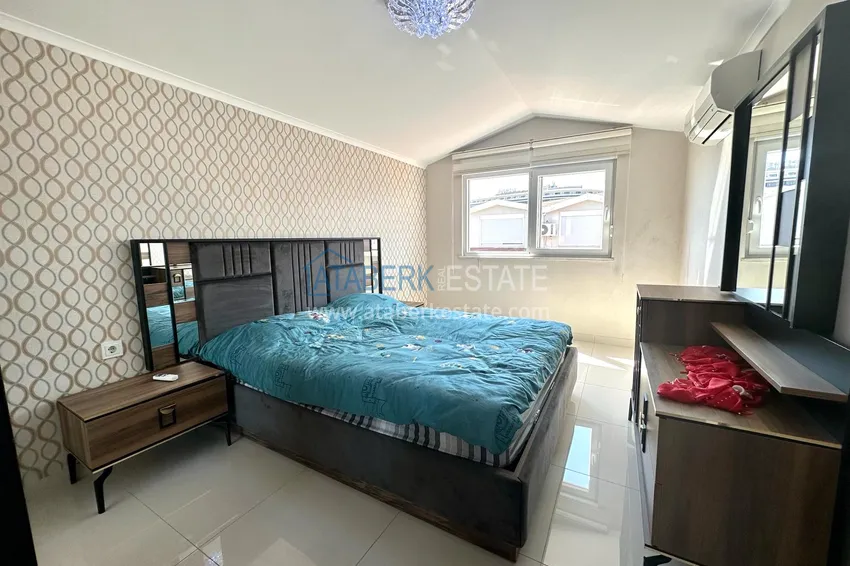 Purchase Duplex penthouse with sea view in an ultra-luxury complex, Alanya Kestel district 14