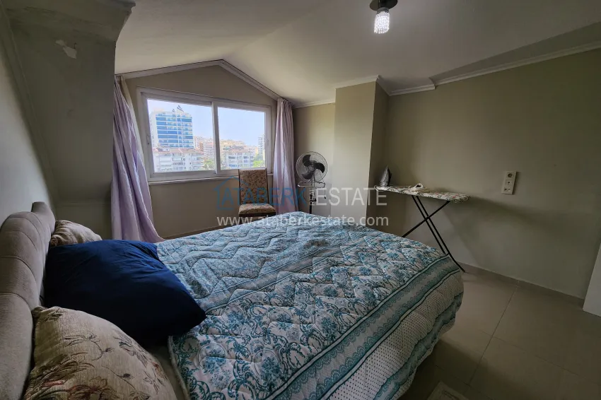 Purchase Penthouse duplex 3+1 furnished with sea and mountain views, Kestel district — Alanya 13 