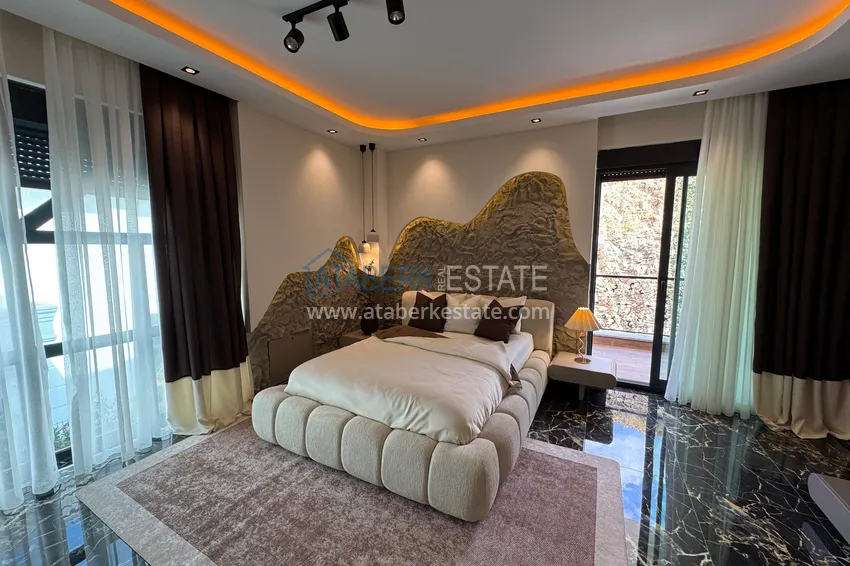 Purchase Real estate for citizenship! Detached luxury villa with stunning views in Kargicak 14