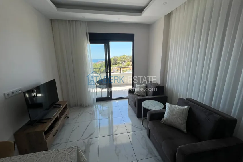Purchase  Apartment for rent in Alanya, one bedroom with furniture and sea view A20 13 