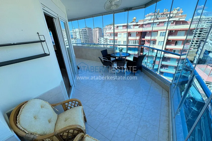 Purchase  Apartment in Mahmutlar partially furnished with a glazed balcony and sea view 14 