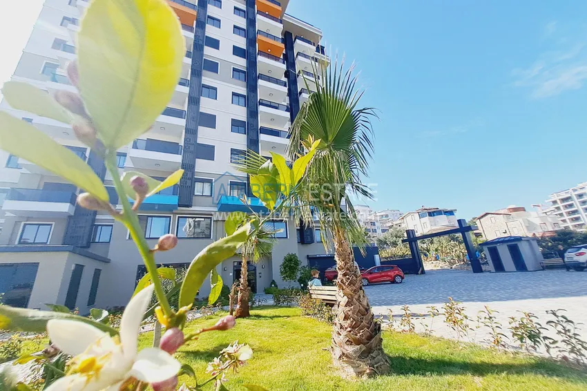 One bedroom apartment with sea view in a new complex — Alanya, Avsallar district 13 