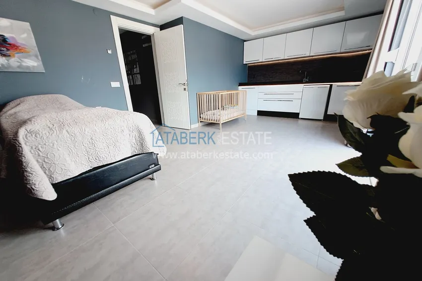 Purchase  Property for a residence permit - Duplex penthouse with furniture in Alanya, Oba district 15 