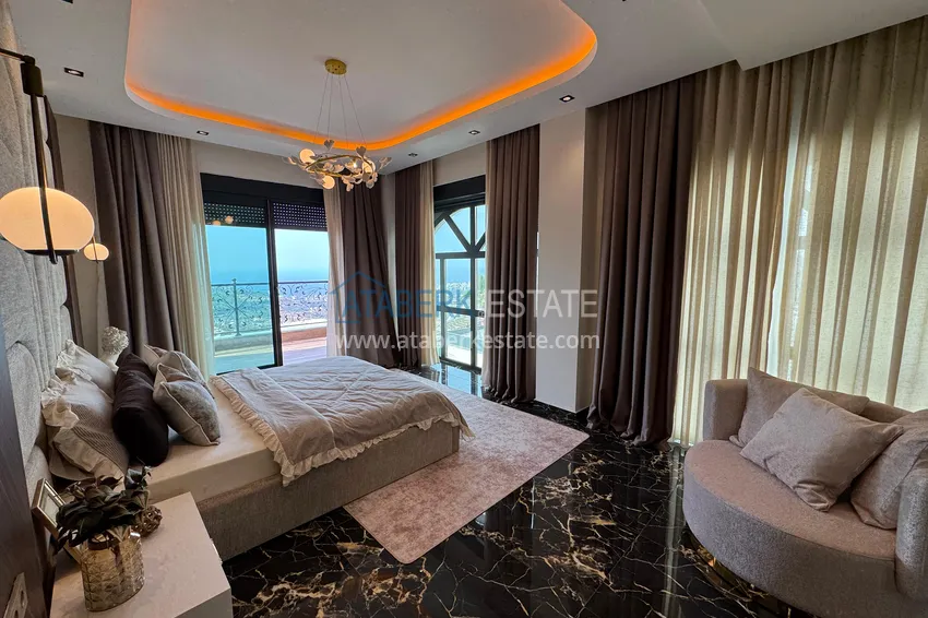 Purchase Real estate for citizenship! Detached luxury villa with stunning views in Kargicak 19