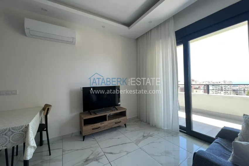 Purchase  Apartment for rent in Alanya, one bedroom with furniture and sea view A20 15 