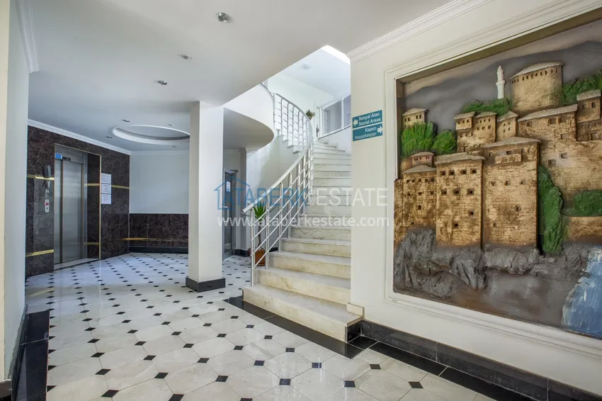 Duplex penthouse with sea view in an ultra-luxury complex, Alanya Kestel district 14