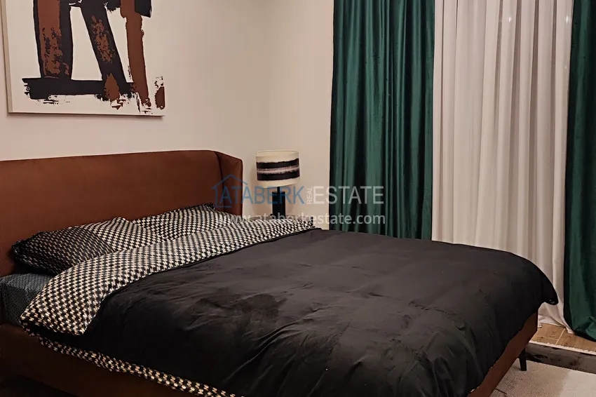 Purchase  Two-bedroom apartment with furniture and panoramic sea views in a premium complex — Antalya, Kepez 19 
