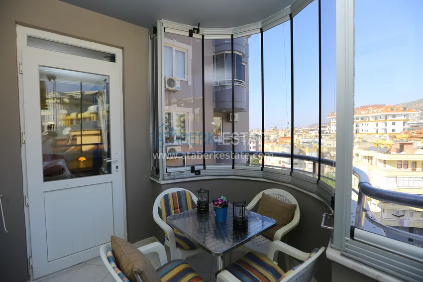 Purchase Turnkey 2+1 apartment with glazed cormorants and sea views in the center of Alanya 17