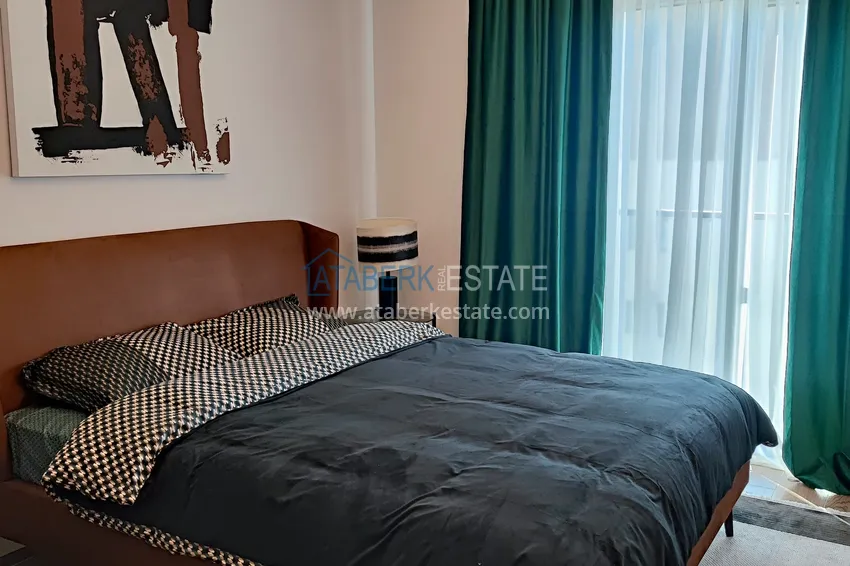 Purchase  Two-bedroom apartment with furniture and panoramic sea views in a premium complex — Antalya, Kepez 21 
