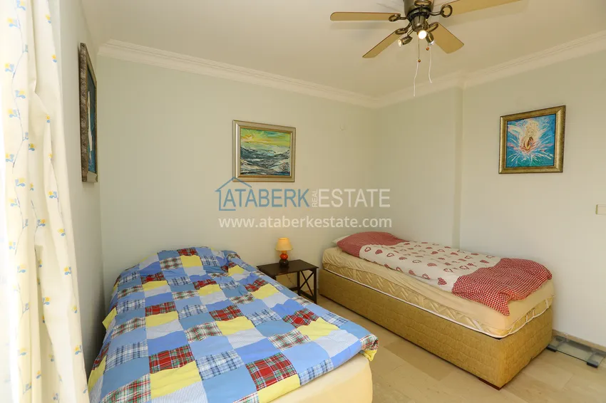 Purchase Turnkey 2+1 apartment with glazed cormorants and sea views in the center of Alanya 19