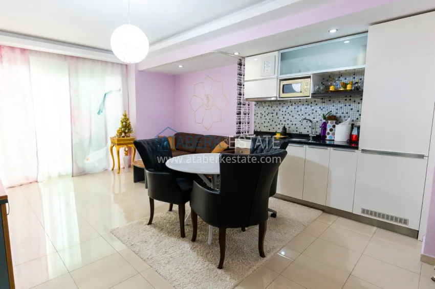 Purchase One bedroom apartment with a glazed balcony in Alanya, Oba district 1 