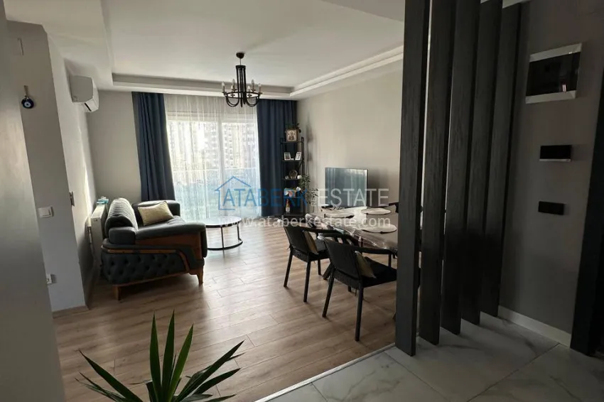 Linear four-room apartment with furniture in Teje district, Mersin 1 