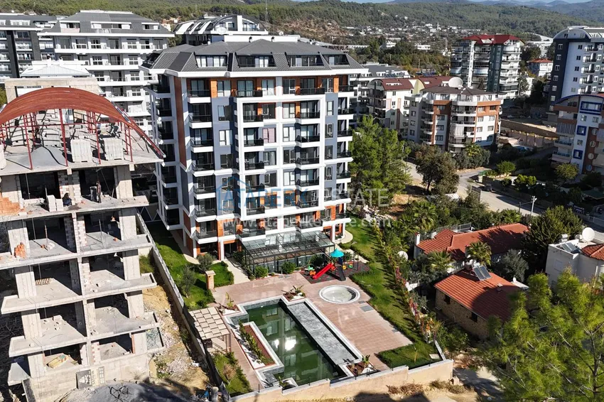 Finished 1+1 apartment in a new residential complex, Avsallar district — Alanya 1 