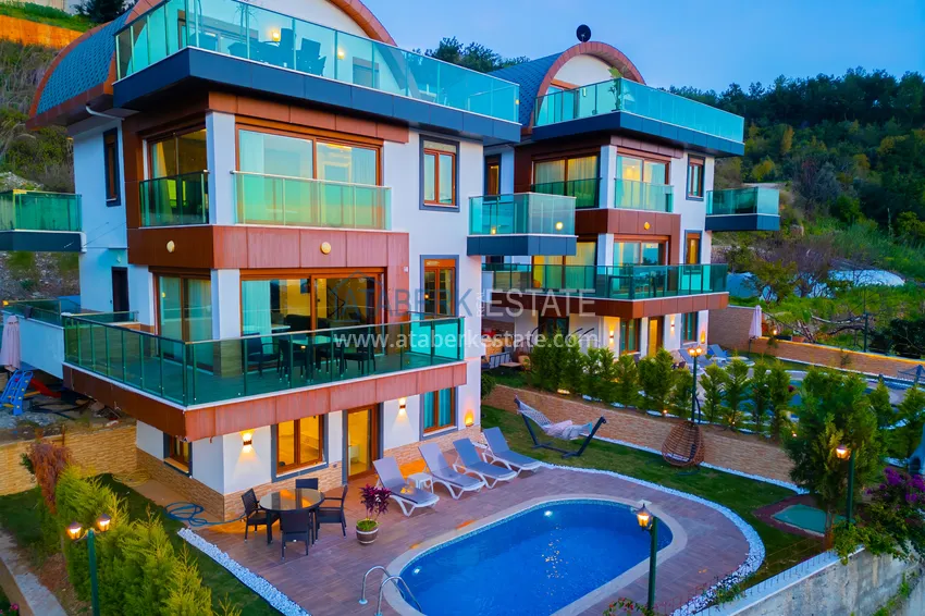 Turnkey villas in Alanya, suitable for citizenship and rent — Alanya, Bektash district 3 
