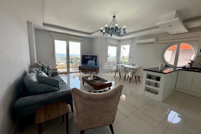 Purchase Duplex penthouse with sea view in an ultra-luxury complex, Alanya Kestel district 2
