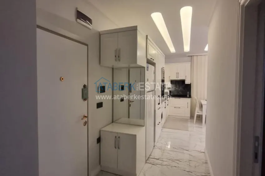 Purchase  Furnished three-room apartment in a prestigious area of Alanya, Oba 2 