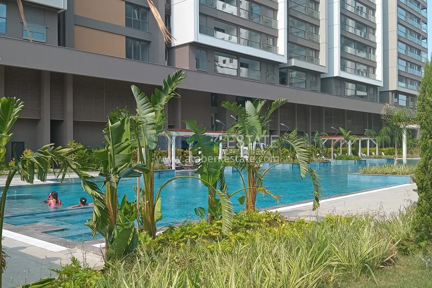 Two-bedroom apartment with furniture and panoramic sea views in a premium complex — Antalya, Kepez 2 
