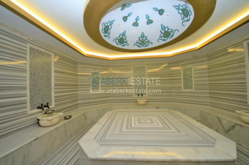 One bedroom apartment in the center of Alanya with furniture and access to a private beach 21