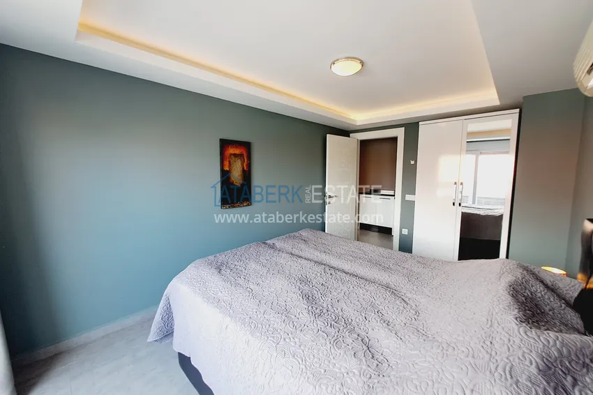 Purchase  Property for a residence permit - Duplex penthouse with furniture in Alanya, Oba district 22 