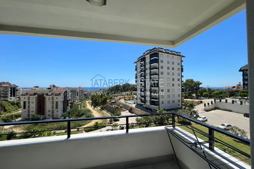 Purchase  Apartment for rent in Alanya, one bedroom with furniture and sea view A20 22 