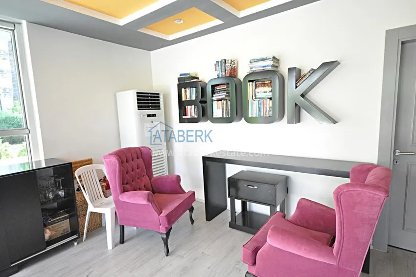 Real estate for a residence permit! Apartment 3+1 with furniture and sea view, Tosmur district — Alanya 29 