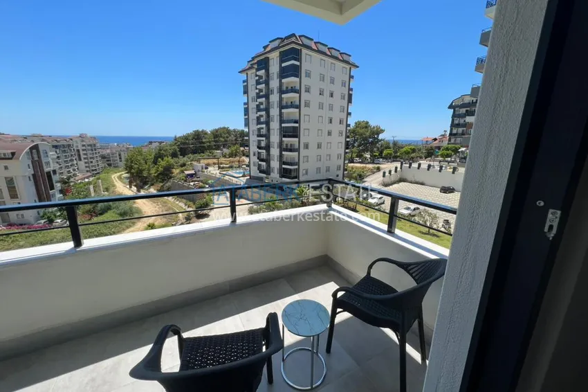 Purchase  Apartment for rent in Alanya, one bedroom with furniture and sea view A20 23 