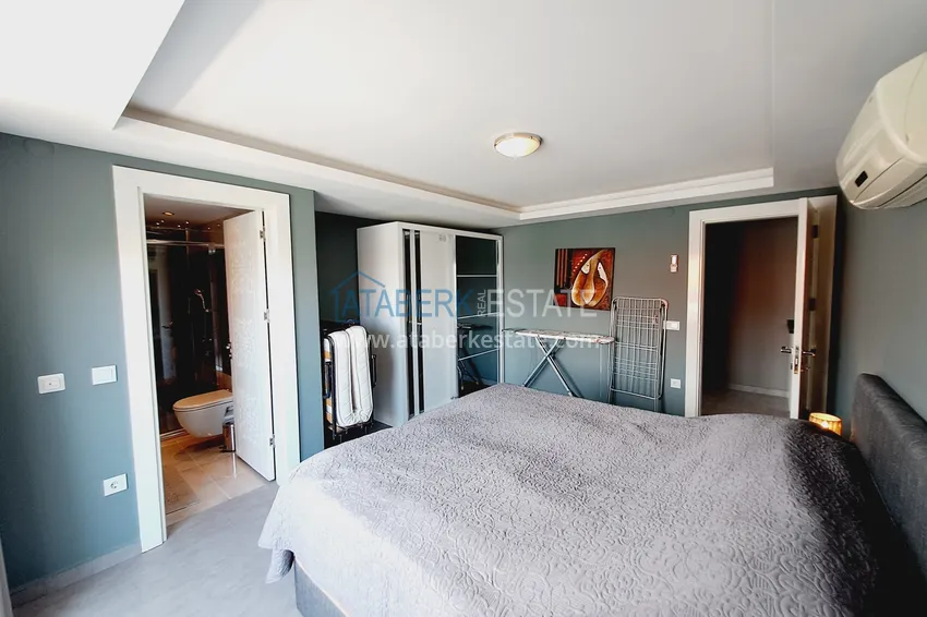 Purchase  Property for a residence permit - Duplex penthouse with furniture in Alanya, Oba district 24 