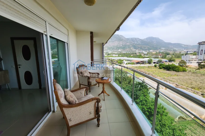 Purchase Penthouse duplex 3+1 furnished with sea and mountain views, Kestel district — Alanya 24 