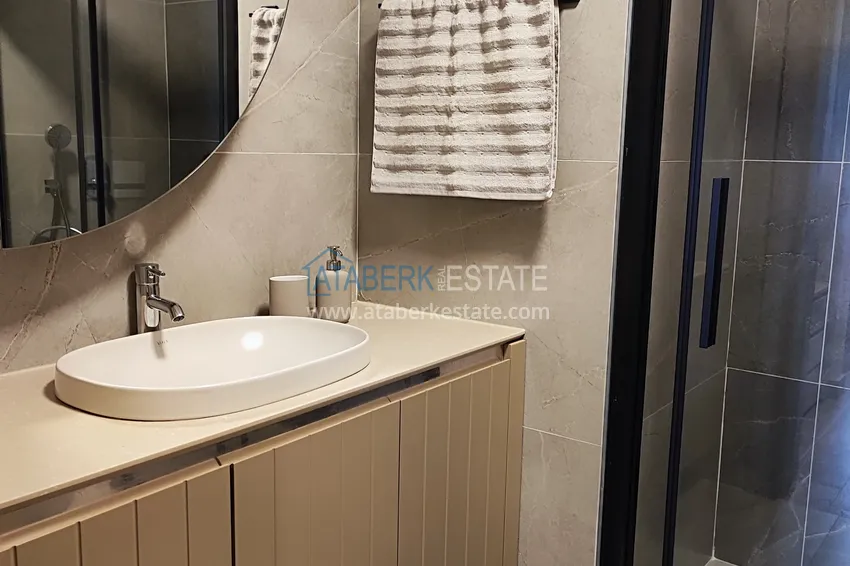 Purchase  Two-bedroom apartment with furniture and panoramic sea views in a premium complex — Antalya, Kepez 27 