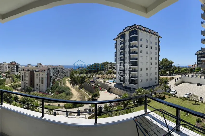 Purchase  Apartment for rent in Alanya, one bedroom with furniture and sea view A20 24 