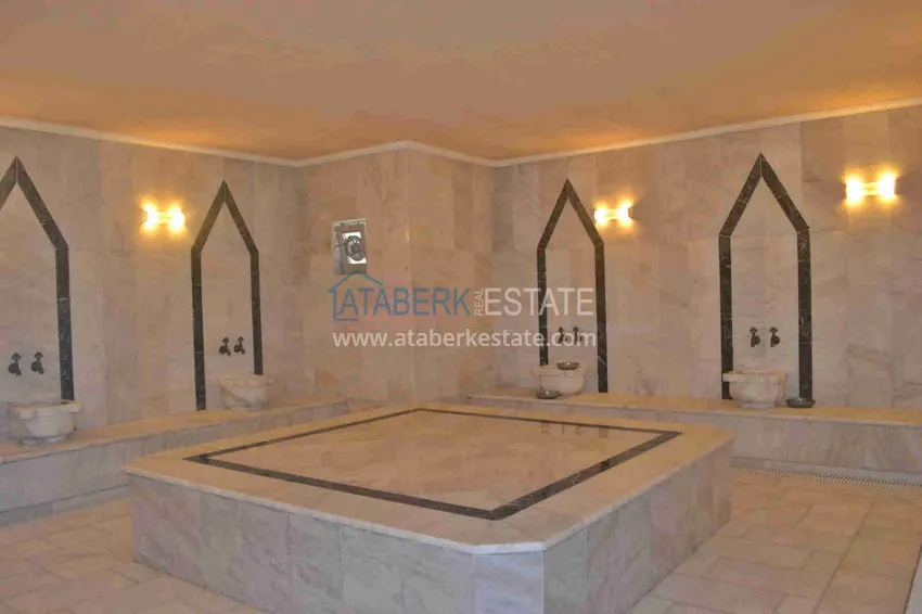 Real estate for a residence permit! Apartment 3+1 with furniture and sea view, Tosmur district — Alanya 33 