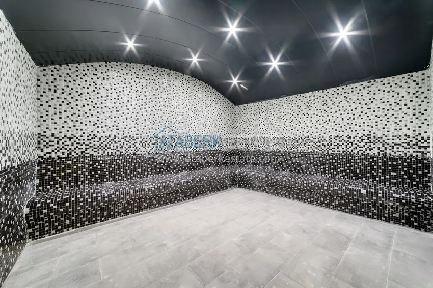 An apartment with a designer interior and a separate kitchen in the center of Mahmutlar - Saturday Market District 29 