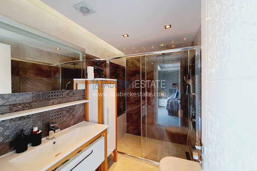 Purchase  Property for a residence permit - Duplex penthouse with furniture in Alanya, Oba district 30 