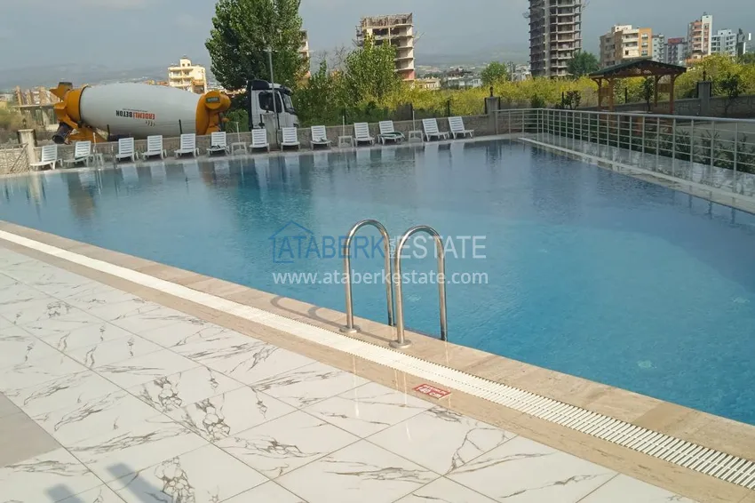 Spacious 1+1 apartment with sea view and 2 glazed balconies in Mersin, Arpacbakhshish 2 