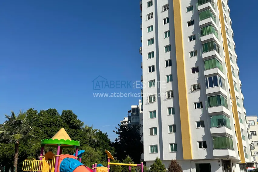 Stylish penthouse with furniture and a glazed balcony in Teje district, Mersin 2 