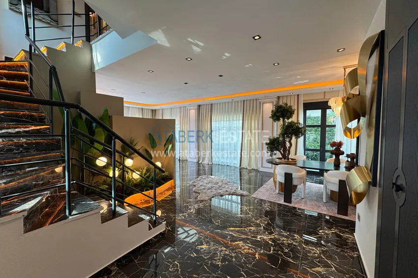 Purchase Real estate for citizenship! Detached luxury villa with stunning views in Kargicak 2