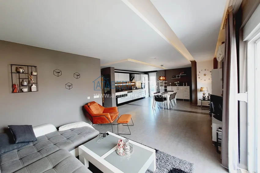 Purchase  Property for a residence permit - Duplex penthouse with furniture in Alanya, Oba district 3 