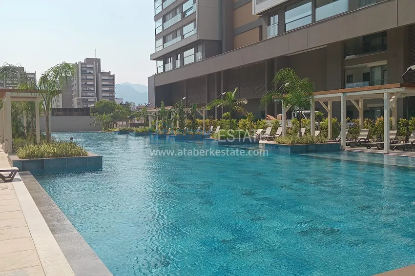 Two-bedroom apartment with furniture and panoramic sea views in a premium complex — Antalya, Kepez 3 