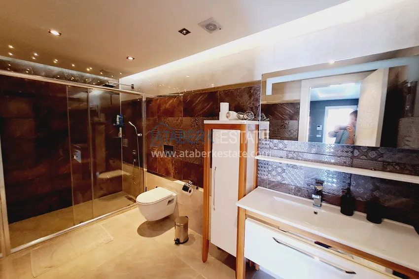 Purchase  Property for a residence permit - Duplex penthouse with furniture in Alanya, Oba district 31 