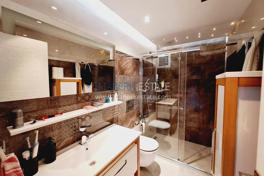 Purchase  Property for a residence permit - Duplex penthouse with furniture in Alanya, Oba district 32 