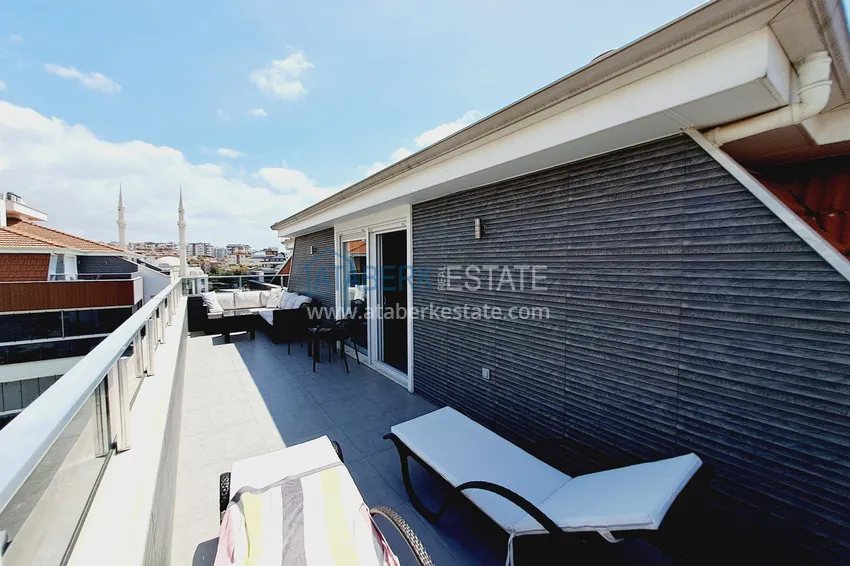 Purchase  Property for a residence permit - Duplex penthouse with furniture in Alanya, Oba district 33 