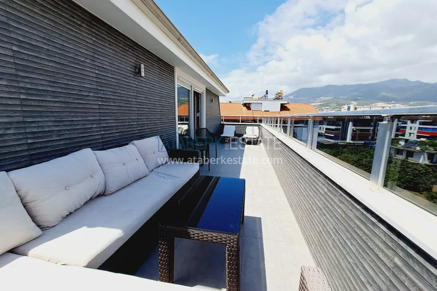 Purchase  Property for a residence permit - Duplex penthouse with furniture in Alanya, Oba district 34 
