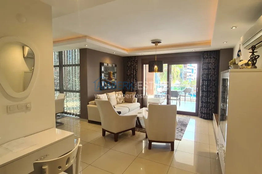 Purchase  Furnished 2+1 apartment in a prestigious residential complex, Cikcilli district — Alanya 3 