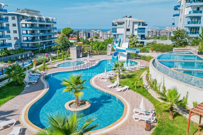 Furnished apartment with sea view in Kargicak area, Alanya 3 